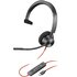 HP POLY Blackwire 3310 Monaural Microsoft Teams Certified USB-C Headset +USB-C/A Adapter