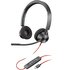 HP POLY Cuffie stereo Blackwire 3320 con connettore USB-C, certificate per Microsoft Teams + adattatore USB-C/A