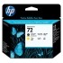 HP TESTINA NERO MATTE E GIALLO N 72 PER DESIGNJET T1100