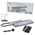 I-TEC USB-C Metal Ergonomic 3x 4K Display Docking Station with Power Delivery 100 W + Universal Charger 100 W