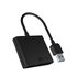 Icy Box IB-CR301-U3 lettore di schede USB 3.2 Gen 1 (3.1 Gen 1) Nero - Card reader SD Micro SD CF Compact Flash