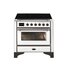 Ilve MI096NE3/WHB cucina Cucina freestanding Elettrico Piano cottura a induzione Bianco A+
