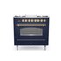 Ilve P09FNE3/MBG cucina Cucina freestanding Elettrico Gas Blu A+