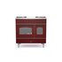 Ilve PD09INE3/BUB cucina Cucina freestanding Elettrico Combi Borgogna A+