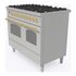 Ilve PD106NE3/SSG cucina Cucina freestanding A+ Elettrico Gas Grafite
