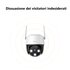 Imou Cruiser 2C 3K (5MP) - Telecamera Wi-Fi Esterno Motorizzata 360° - Visione Notturna a Colori, IP66, Tracciamento Intelligente, Rilevamento Umano con Faretto e Sirena, Audio Bidirezionale