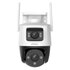 Imou Crusier DUAL 6MP (3MP+3MP) Telecamera Wi-Fi Esterno Doppio Obiettivo, 360°PTZ Videocamera Sorveglianza Esterno con Visione Notturna a Colori, Rilevamento Umano/Veicoli, IP66, Tracciamento Intelligente, 2,4ghz
