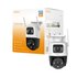 Imou Crusier DUAL 6MP (3MP+3MP) Telecamera Wi-Fi Esterno Doppio Obiettivo, 360°PTZ Videocamera Sorveglianza Esterno con Visione Notturna a Colori, Rilevamento Umano/Veicoli, IP66, Tracciamento Intelligente, 2,4ghz