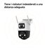 Imou Crusier DUAL 6MP (3MP+3MP) Telecamera Wi-Fi Esterno Doppio Obiettivo, 360°PTZ Videocamera Sorveglianza Esterno con Visione Notturna a Colori, Rilevamento Umano/Veicoli, IP66, Tracciamento Intelligente, 2,4ghz