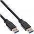 InLine 4043718233984 cavo USB 3 m USB 3.2 Gen 1 (3.1 Gen 1) USB A Nero