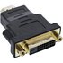 InLine Adattatore HDMI-DVI, Typ A M a DVI-D 24+1 F, dorato, 4K2K Compatibile