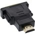 InLine Adattatore HDMI-DVI, Typ A M a DVI-D 24+1 F, dorato, 4K2K Compatibile