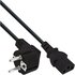 InLine Cavo alimentazione, Spina Shucko CEE-7/7 90° a Presa IEC-320-C13, 3m