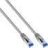 InLine Cavo patch Lan, S/FTP(PiMf), Cat.6a, 500MHz, CU, halogenf., grigio, 3m