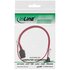 InLine Cavo SATA III 6Gb/s, rosso, 1x angolare 90°, chiusura a scatto, 0,3m