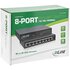 InLine Gigabit Switch, 8 Porte 10/100/1000Mbps, Desktop, alim.interno, Fanless