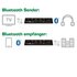 InLine Ricetrasmettitore audio Bluetooth 5.0, aptX LL, jack + Toslink