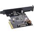 InLine Scheda PCIe x4, USB 3.2 Gen.2x2, 1x USB-C, incl. lowprofile