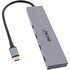 InLine USB 3.2 Gen.2 Hub (10Gb/s), 4 porte USB-C, OTG, custodia in allumi