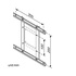 ITB 17.03.1106 supporto a soffitto per tv a schermo piatto Argento
