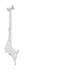 ITB M Small Single supporto a soffitto per tv a schermo piatto 32