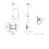 ITB MB2494 supporto a soffitto 75