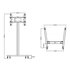 ITB Multibrackets 0643 Supporto per display espositivi 160 cm (63