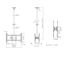 ITB Multibrackets 5491 supporto a soffitto per tv a schermo piatto 70
