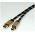 ITB ROLINE 11.02.8803 cavo USB 3 m USB 2.0 USB A USB B Nero, Oro