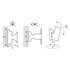 ITB Supporto a parete Inclinabile Medio formato max 30Kg