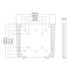 ITB Supporto parete a doppia piastra Vesa 100x100