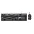 iTek Tastiera + Mouse iTek DEC C01 - USB- Mouse ottico 3600DPI- Tastiera membrana 105 tasti- cavo 1.5m