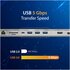 j5create USB C Docking Station- Supporta fino a 3 display contemporaneamente | HDMI, DisplayPort, VGA, 100W PD Fast Charging, Gigabit Ethernet | Viene fornito con scomparto per cavi di tipo C (JCD543)