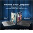 j5create USB C Docking Station- Supporta fino a 3 display contemporaneamente | HDMI, DisplayPort, VGA, 100W PD Fast Charging, Gigabit Ethernet | Viene fornito con scomparto per cavi di tipo C (JCD543)