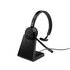 JABRA Evolve 65 TE Auricolare Con cavo e senza cavo A Padiglione Ufficio USB tipo A Bluetooth Base di ricarica Nero