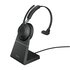 JABRA Evolve2 65, UC Mono Auricolare Wireless A Padiglione Ufficio USB tipo-C Bluetooth Nero