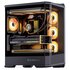 Jonsbo D400 Case per PC, Mid Tower, ATX, Vetro temperato - Nero