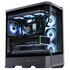 Jonsbo D400 Case per PC, Mid Tower, ATX, Vetro temperato - Nero