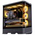Jonsbo D400 Case per PC, Mid Tower, ATX, Vetro temperato - Nero