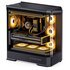 Jonsbo D400 Case per PC, Mid Tower, ATX, Vetro temperato - Nero