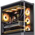 Jonsbo D400 Case per PC, Mid Tower, ATX, Vetro temperato - Nero