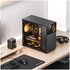 Jonsbo D41 Screen ATX, vetro temperato - Nero con display integrato da 8 pollici