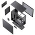 Jonsbo D41 Screen ATX, vetro temperato - Nero con display integrato da 8 pollici