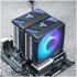 Jonsbo Dissipatore CPU CR-3000 dual tower, ARGB - 2x 120 mm, nero