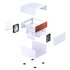Jonsbo N4 WHITE computer case Micro Tower Bianco