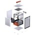 Jonsbo T6 Midi Tower Legno, Argento