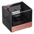 Jonsbo TK-0 Case per PC, Mini-Tower, Mini-ITX, Vetro temperato, Legno - Nero