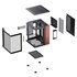 Jonsbo TK-0 Case per PC, Mini-Tower, Mini-ITX, Vetro temperato, Legno - Nero