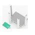 KEENETIC Explorer 4G Modem router 4G Wi-Fi 5 mesh AC1200 con smart switch a 4 porte