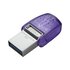 Kingston MicroDuo 3C USB 256 GB 3.2 Gen 1 Acciaio inossidabile, Porpora